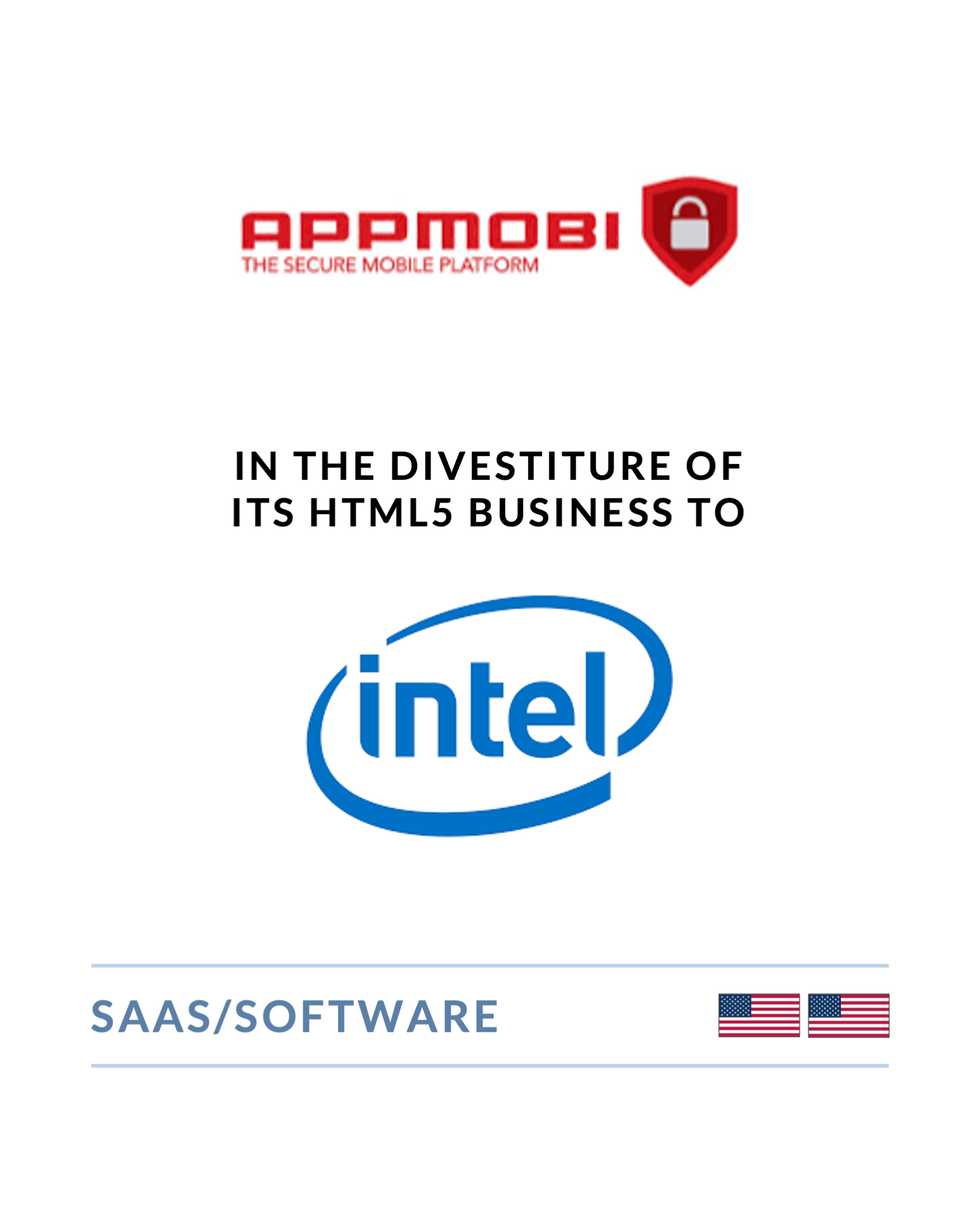 AppMobi - Divestiture of HTML5 Business to Intel