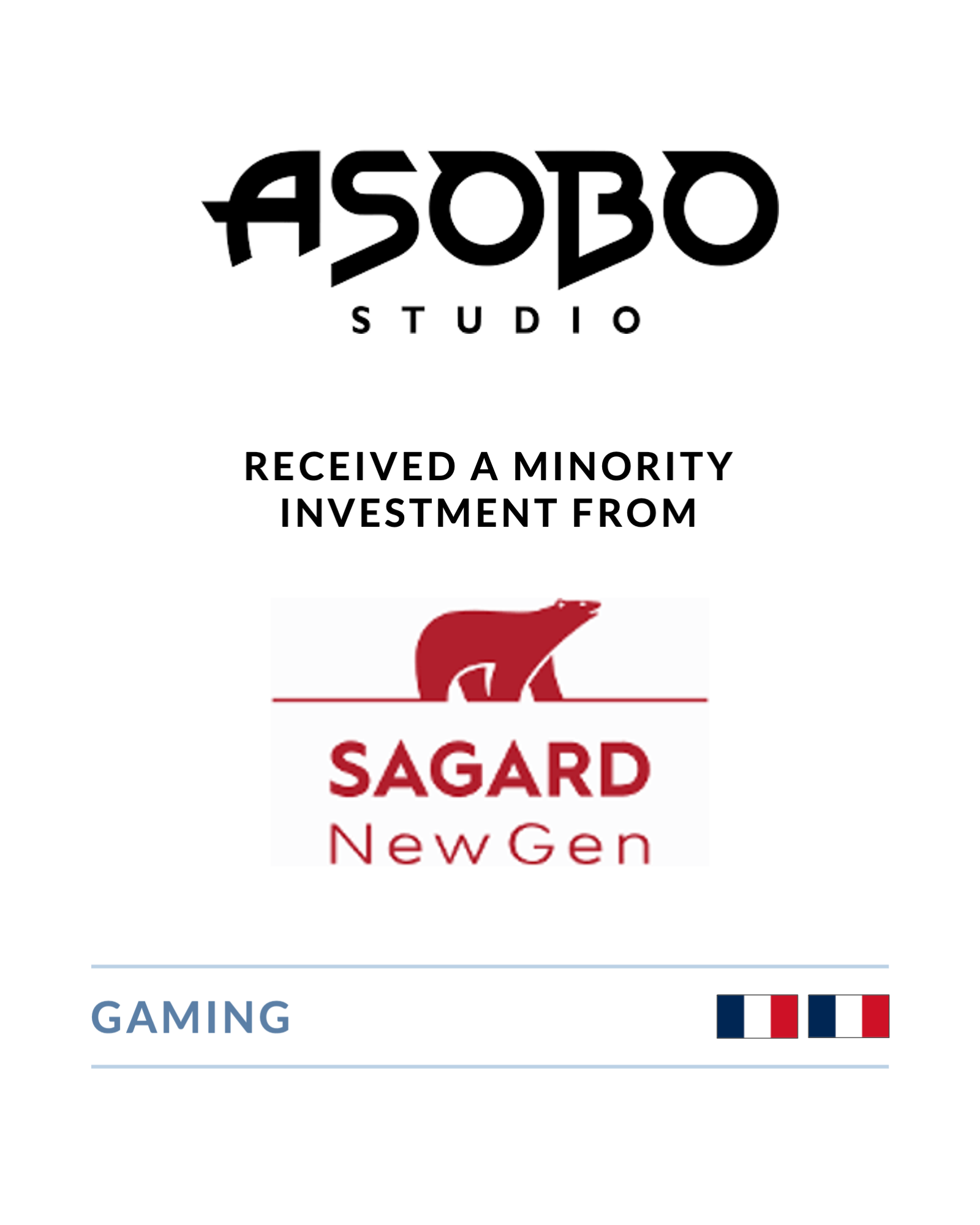 Asobo Studio - Minority Investment from Sagard NewGen