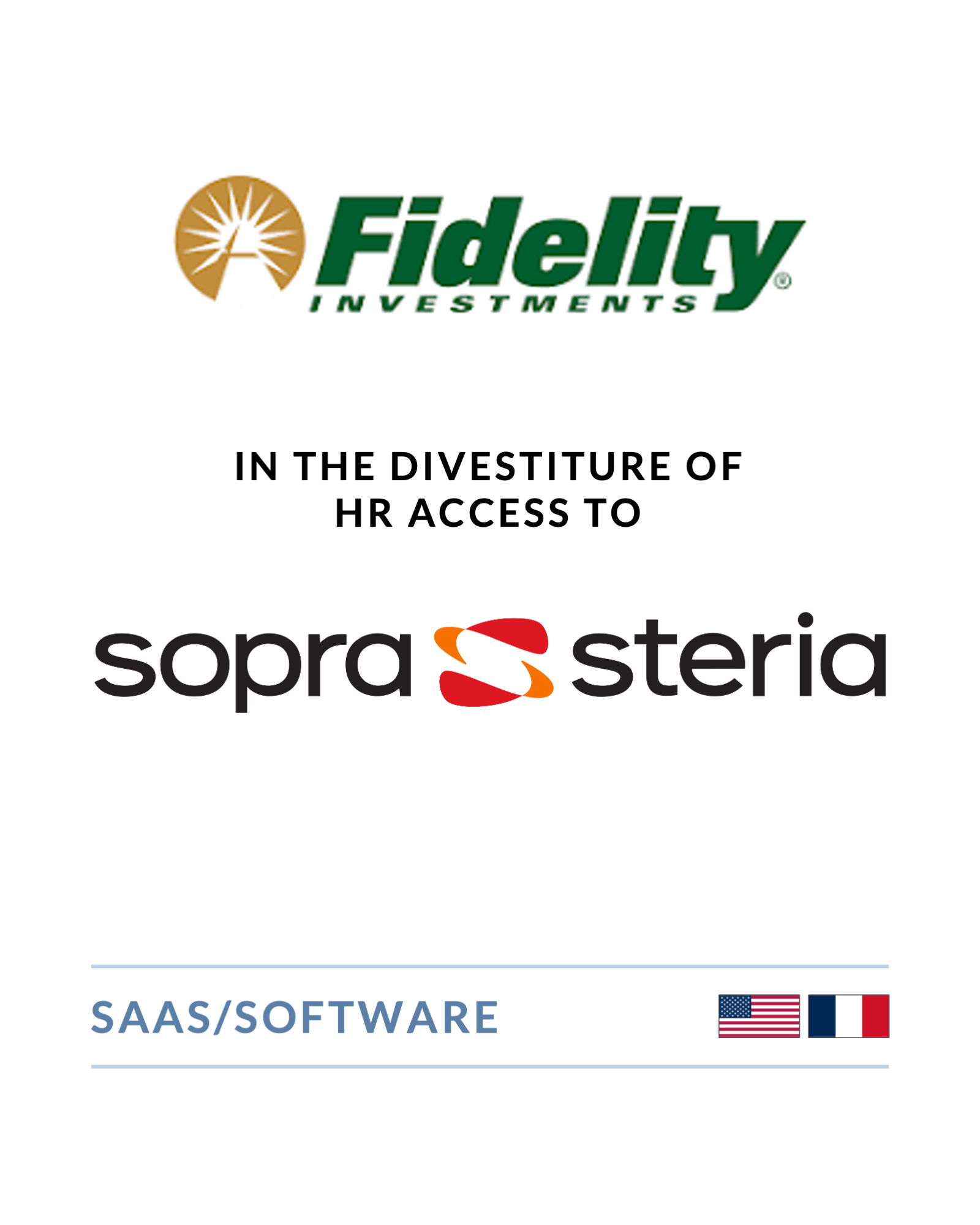 Fidelity Investments - Divestiture of HR Access to Sopra Steria