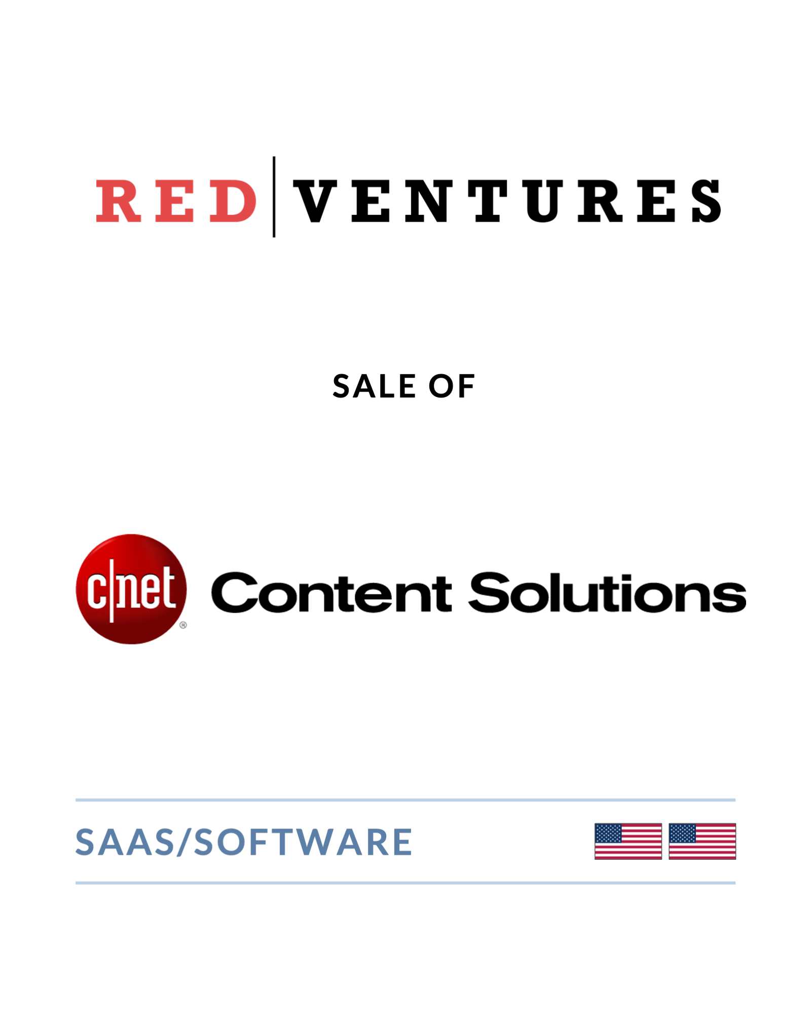 Red Ventures - Sale of CNET Content Solutions